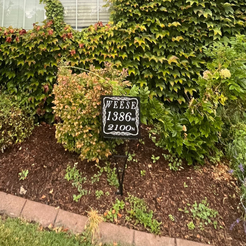 Reflective Yard Flagging Reflective Yard Sign – Address Only