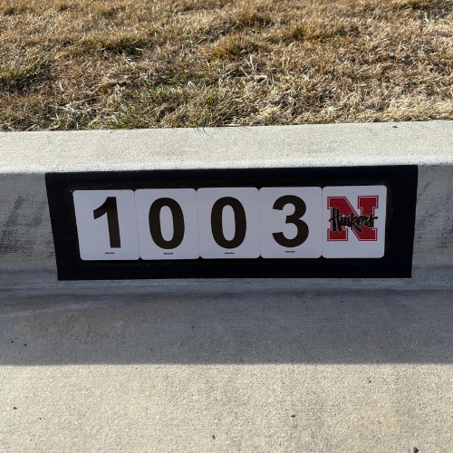 Reflective Curb Number Tiles - DIY Curb Address Kit