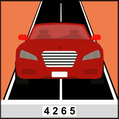 Reflects brights in car headlights so your address stands OUT day and night