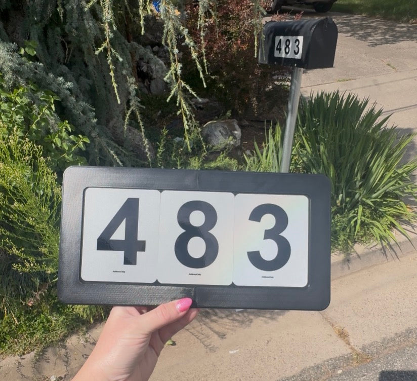 Reflective House Plaque - DIY House Address Kit