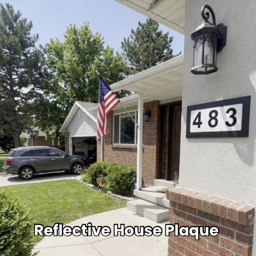 Reflective House Plaque - DIY House Address Kit