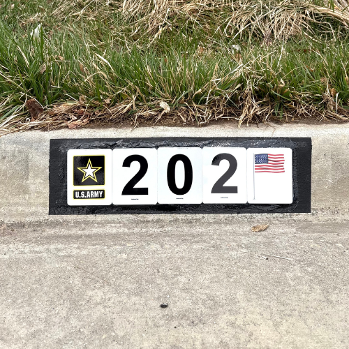 Reflective Curb Number Kit