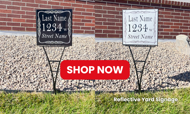 DIY Reflective Yard Signs