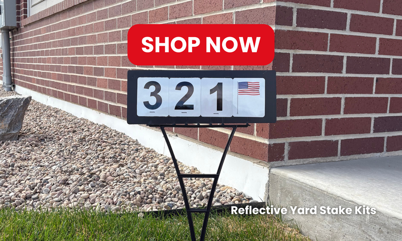 DIY Reflective Yard Stake