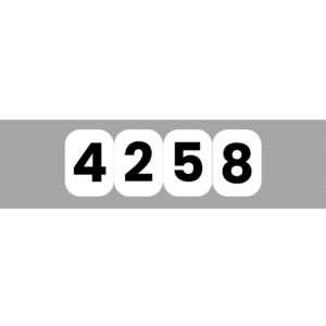 A green background with numbers on it.