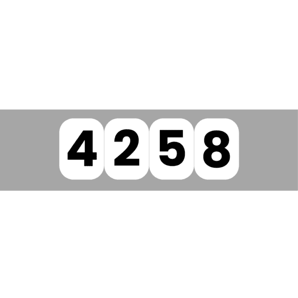 A green background with numbers on it.