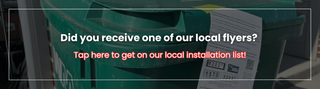 Tap here to get on our local installation list.